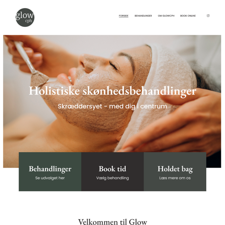 Glow-hjemmeside